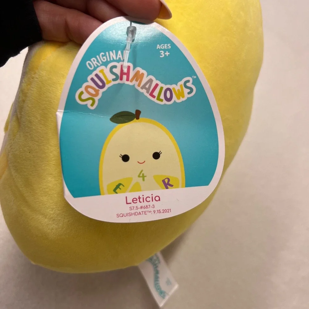 Squishmallows Leticia Lemon Slice Plush 7 inch‎ NWT - Picture 7 of 10